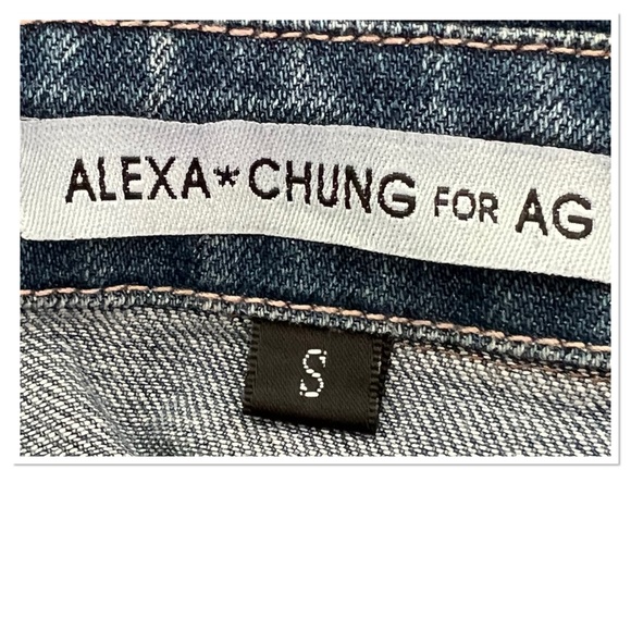 Alexa Chung for AG The Pixie Denim Mini Dress Sz S Cotton Blend - Picture 7 of 7
